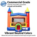 Commercial Inflatable Bounce House Modular Rainbow Castle Jumper With Blower