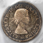 Canada 1956 25 Cents Quarter Silver Coin - Iccs Ms-64