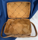 Swedish Sp  nkorg Basket Antique Handmade Primitive 19th Century Farmhouse