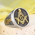 Vintage Arrow Masonic Symbol Ag Ring Stainless Steel Men s Freemason Biker Ring