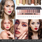 2 Pack Makeup Eyeshadow Palette Kit 12 Colors Nude Matte Smokey Shimmer Glitter
