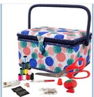 Singer  Sewing Basket With Sewing Kit Needles Thread Pins Scissors Sew N Stow