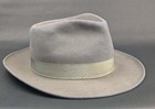 1950s Vintage 6-7 8 Portis Crest Lightweight Fur Felt Fedora Hat