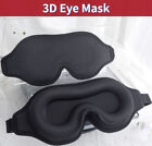 3d Travel Silk Eye Mask Sleeping Soft Padded Shade Cover Rest Relax Blindfold
