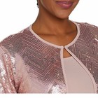 Wearable Art 2x Rose Gold Sequin Jacket   Shell Mother Of The Bride Set Nwt