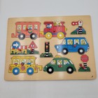 Vintage Wooden   Cardboard Puzzle Lot - 6 Pieces 1999 Educational Fun
