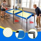 Portable Ping Pong Table Foldable Tennis Game For Indoor Or Outdoor Storage Bag