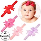 12pcs Colors Newborn Baby Girl Headband Infant Toddler Bow Hair Band Accessories