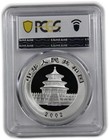 2002 Pcgs Ms70 China 1 Oz Silver Panda 10 Yn Pan-358a Coin  62139a