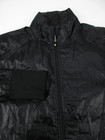Womens Small Footjoy Jacket Golf Full Zip Knit Trim Nylon Windbreaker Black