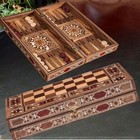 Backgammon Chess Sets Personalized Inlaid Solid Wooden Game Board -100  Handmade