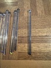 Lot Of 10 Vintage  glass cocktail Stir Sticks barware Swizzle Sticks