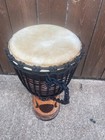 Sale  Handmade 16  Tall Mahogany Djembe Bongo Drum  Model   40m9 Tripple Goddess