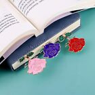 Metal Rose Bookmark Flower Book Page Holder For Reading Lovers Cute Bookmarks   