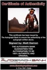 Matt Damon Authentic Signed Celebrity 8x10 Photo W cert Autographed A6