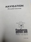 1965 Sanderson Films Navigation Private Course Book Aviation Training Manual 9g