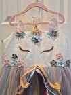 Girls Unicorn Dress Size 150 10-12