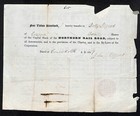 1846 Boston Ma Northern Railroad Stock Certificate Very Low No  63 For 10 Shares
