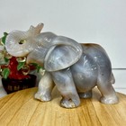 3lb Natural Agate Stone Carved Elephant Mineral Specimens Restore Energy