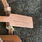 Saint Laurent Tan Leather Luggage Tag With Dust Bag Initial    j    Made In Italy