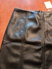 Mangopop Women s Black High Waist Faux Leather Party Mini Skirt Size Small