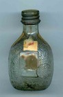 Tequela Posadas Embossed Glass Mini Bottle Vinos De Mexicana