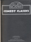  the Glory Of Broadway - Comedy Classics  Warner Bros  Sheet Music Song Book