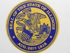 Original Vtg Illinois General Assembly Official Senate License Plate 1979