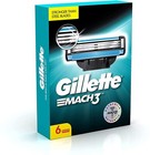 Gillette Mach 3 Shaving Blades- Pack Of 6  cartridges 