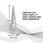 24 Pcs Chrome Spike Lug Nuts M14x1 5 For Chevy Silverado Tahoe 4 4  Tall W  Key