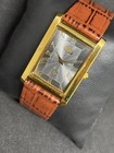 Vintage Classic Seiko Slim Quartz Men s Wrist Watch -leather Strap