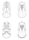 Sewing Pattern Sew Womens Costume Coat Steampunk Pirate Outfit Dress Plus 9086
