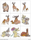 61 Cartoon Movie Characters Baby Deer Embroidery Machine  Designs Pes  Usb