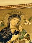 Vintage Our Lady Of Perpetual Help Framed Icon Print Detroit Ej Mcdevitt Ex  