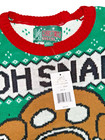Ugly Christmas Sweater Unisex  m  Nwt Gingerbread Man  oh Snap  Broke In Half