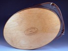 Vintage Shaker Cherry Wood Oval Sewing Box With Handle 10   x7    Burberry House New