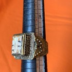 Stunning Rare Roman Era Bronze Ancient Ring With Beautiful Engraved Authentic