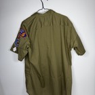Bsa Official Olive Green Short Sleeve Shirt Size Large 575regular Cr-318