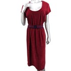 Sale Vintage 1970 s Impulse Fantasy Juniors Burgundy Terry Cloth Midi Dress Belt