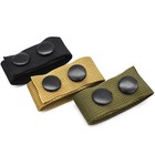4pcs Nylon Duty Belt Keepers Double Snap 2 Inch Wide Police Security Black