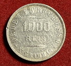Brazil 1000 Reis 1908 Silver Coin Km 507 T10868