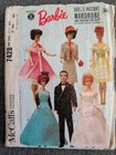 Vtg Barbie Doll Clothing Patterns 1960s Simplicity 4422 4510 5731 Mccalls 4700