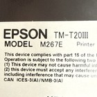 Epson Tm-t20iii Pos Receipt Printer Thermal Network Usb Retail Sales Ethernet