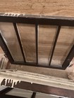 Vintage Salvage Reclaimed Wood Window Sash W  Clear Glass Panes  Rectangle