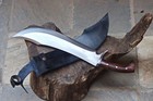 Custom Handmade Carbon Steel Blade Survival Machete Knife  Hunting Knife Camping