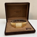 Nos Neo Vintage 1980s Seiko Lassale 8420-6709 Gold Tone Tank 6 75    - New Bat