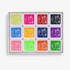 Ink Pad  12 Colors Washable Stamp Pad For Kids   
