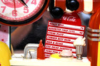 Vtg Coca-cola 3d Wall Clock 1950 s Diner Ice Cream Shop Jukebox Soda Fountain