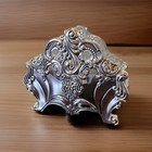 Vintage Godinger Silver Plated Napkin Holders Repousse Rose Flowers New Lot Of 2