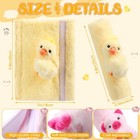 Datanly 4 Pcs Animal Car Seat Belt Covers Plush Seatbelt Strap Multicolor 